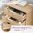 3 - Drawer Nightstand with Charging Station(Set of 2)