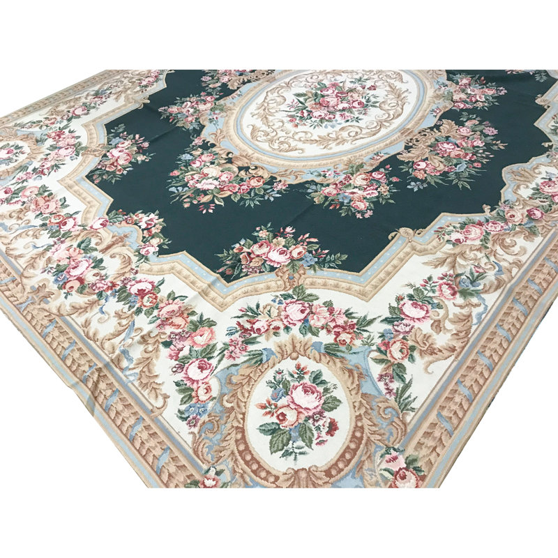 Wool Floral Area Rug