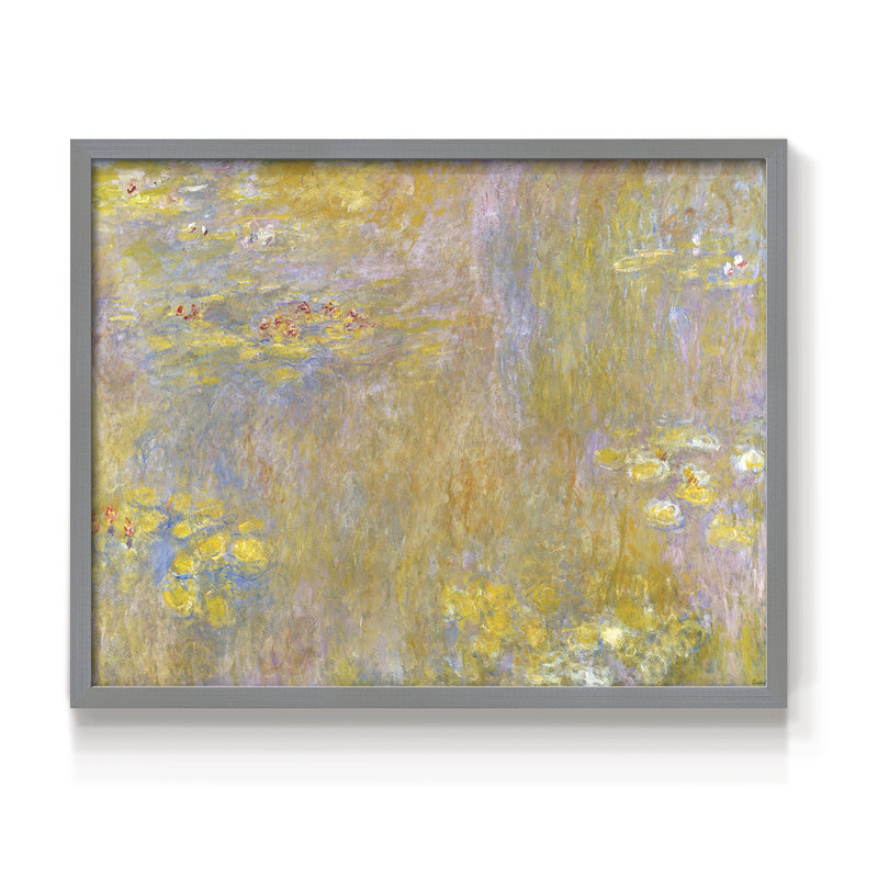 Claude-CVI - Reproduction encadrée - Restickable, H 22 po x l 28 po, Gris