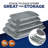 NutriChef 4-Piece Glass Bakeware Set with Lids