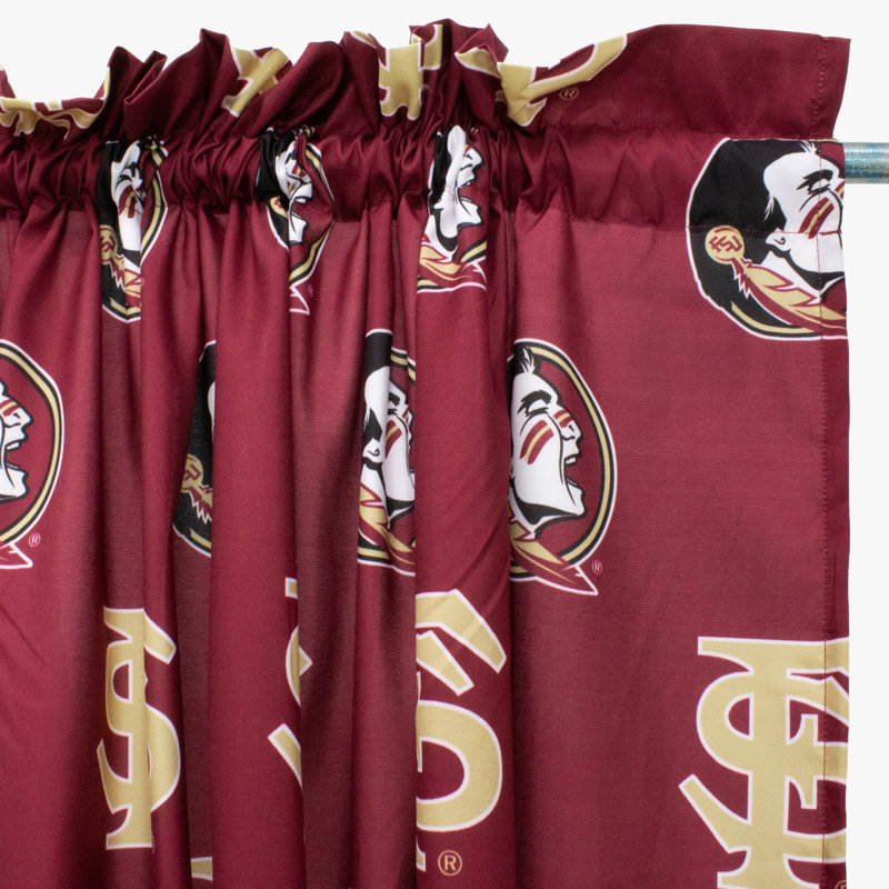 NCAA Semi Sheer Curtain, 42" W x 84" L