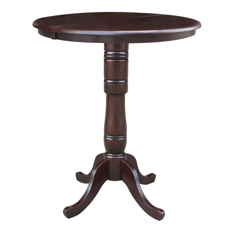 Dragana Extendable Solid Wood Dining Table, Rich Mocha/Rich Mocha