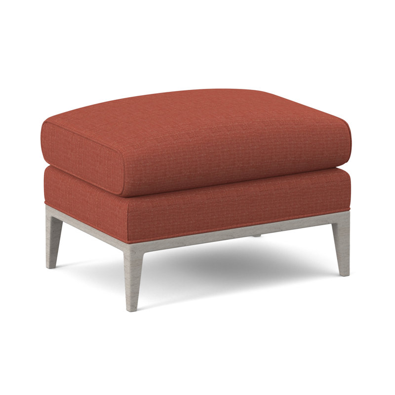 Cooper Ottoman, Filigree Ivory, Bisque