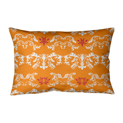 Tampa Bay Damask Linen Reversible Throw Pillow