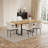 66.9" Butterfly Leaf Pedestal Dining Table Set, Extendable Kitchen Home Table With 6 Dining Chairs-1350367127