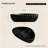 MonBlari 24" X 16" Fluted Triangle Solid Surface Bathroom Vessel Sink Matte Black-120971926