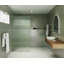 Gaia 38 in. x 78 in. Frameless Fluted Single Fixed Shower Panel-987752067