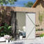 Celese Garden 5 ft. W x 3 ft. D Galvanised Steel Storage Shed