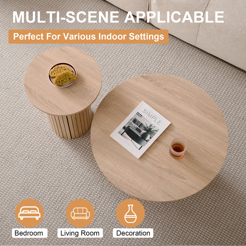 Coffee Table, Natural Wood