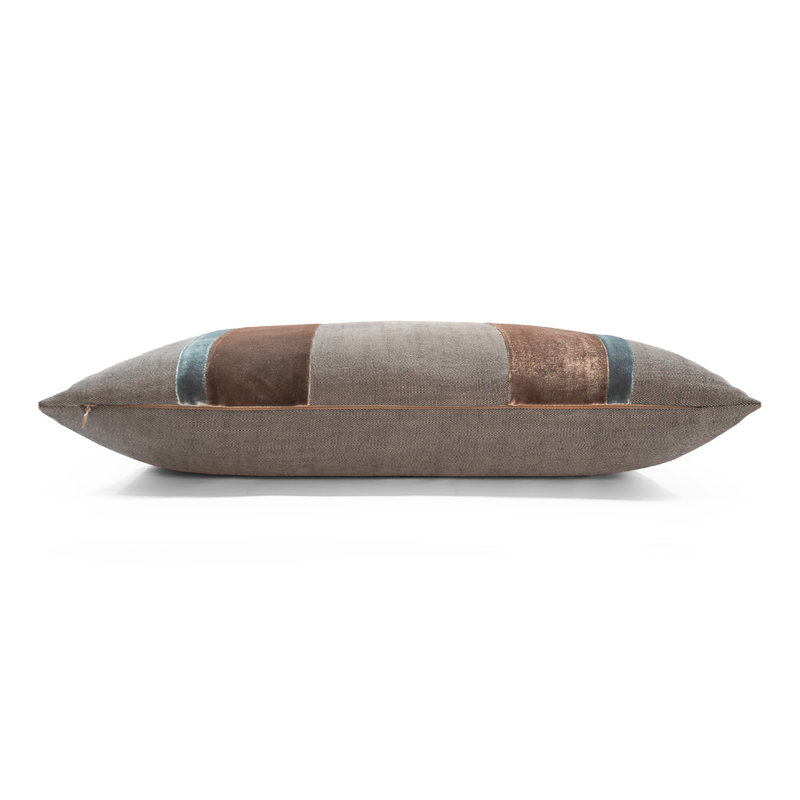 Velvet Square Pillow Cover & Insert, 26" x 26", Gunmetal