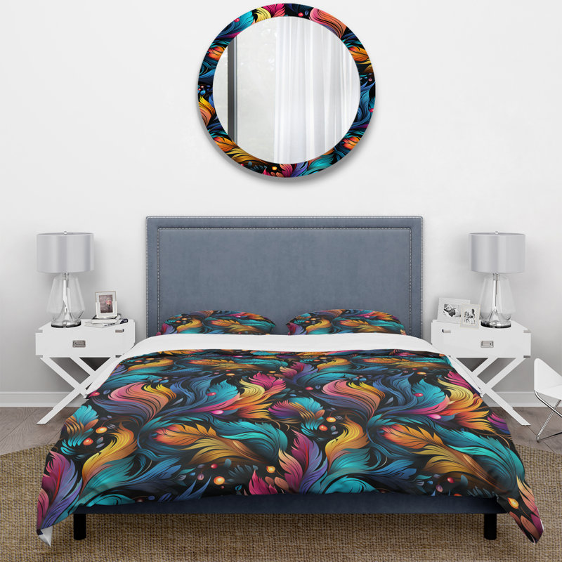 Ensemble de housse de couette Eclectic Nomad Boho, Housse de couette pour très grand lit et 2 très