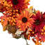 Couronne de feuilles et de fleurs - récolte de 24 po non éclairée