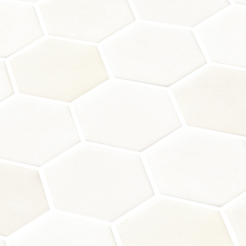 Spectre de 2 po hexagone silice blanc, Silice blanche