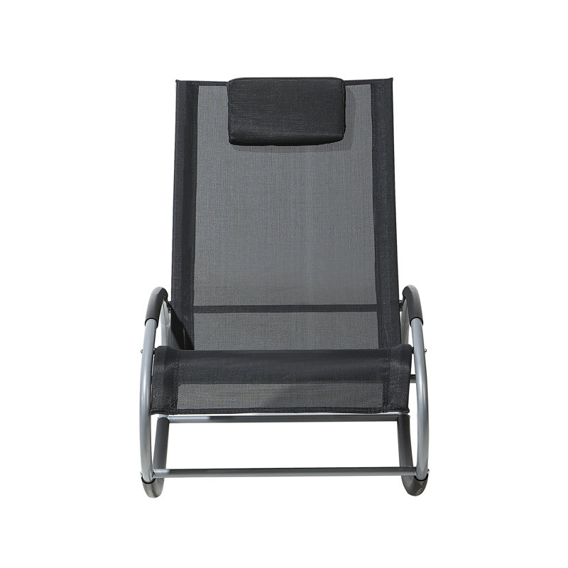 Catumba 107cm Long Single Chaise, Black