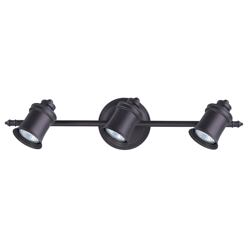 Éclairage pour salle de bain 3 lumières Lawrence, Bronze huilé