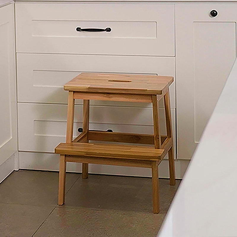 Tabouret rectangulaire en acacia