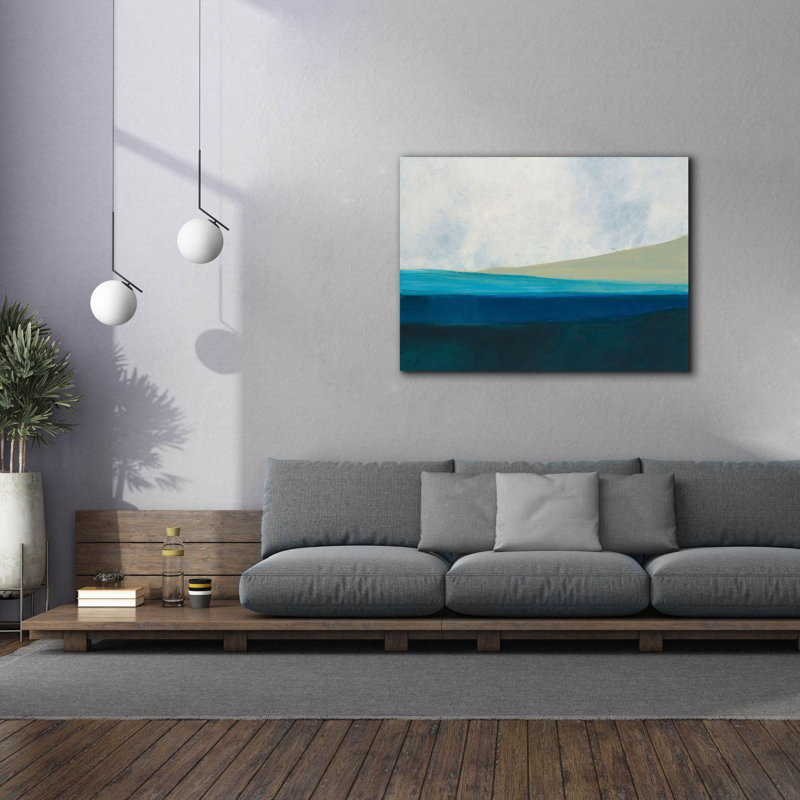 'Layered Earth 1' by Jan Weiss Canvas Wall Art, 40" H x 54" W x 1.5" D