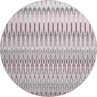 Premium Machine Washable Prisco Pink Rug