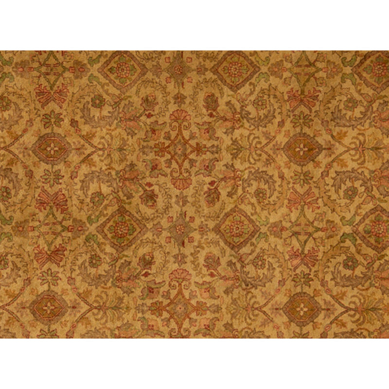 Tapis doré de haute qualité noué à la main