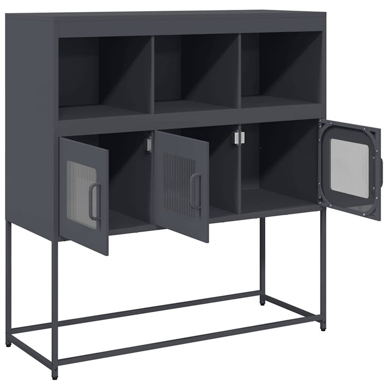 Sideboard 100.5X39x107 Cm Cold-Rolled Steel, Anthracite