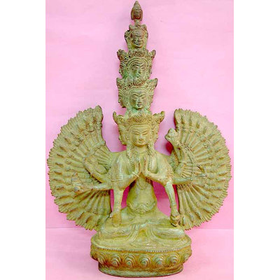 Divinité bouddhiste tibétaine à onze têtes Avalokiteshvara