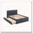 Burlap Upholstered Button Tufted Bed-900270350