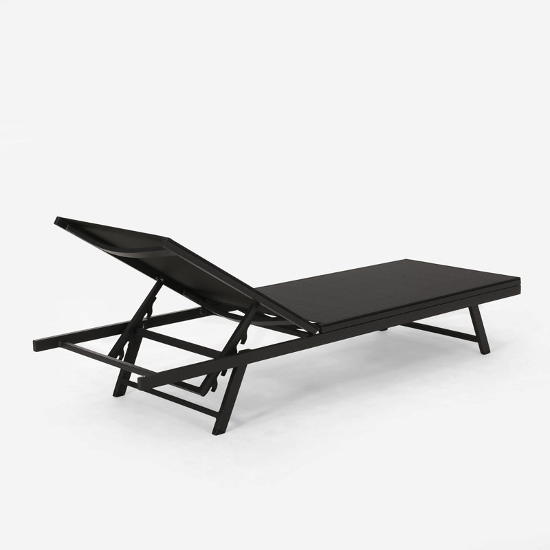SALON CHAISE Longe, 2, Noir