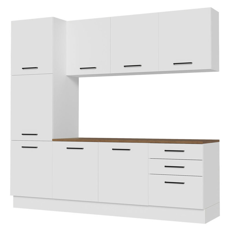  Armoire de rangement Garage L 94 po avec 8 portes à compartiments multiples et 3 tiroirs avec rangement modulaire