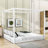 Plyler King Wood Canopy Platform Bed-1647991491