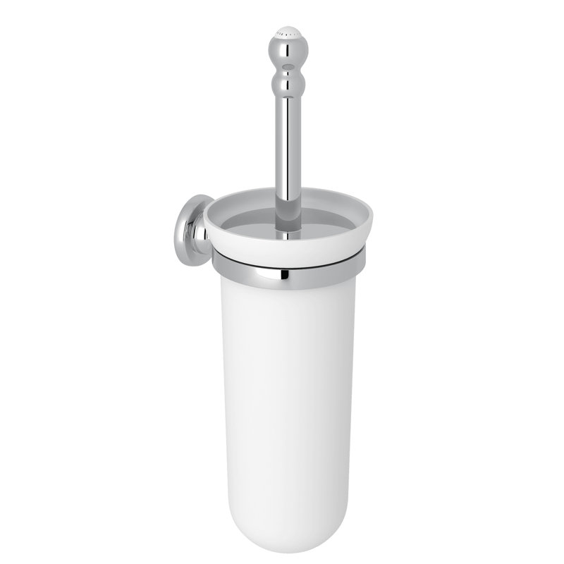 Perrin & Rowe® Wall Mount Toilet Brush Holder, Polished Chrome