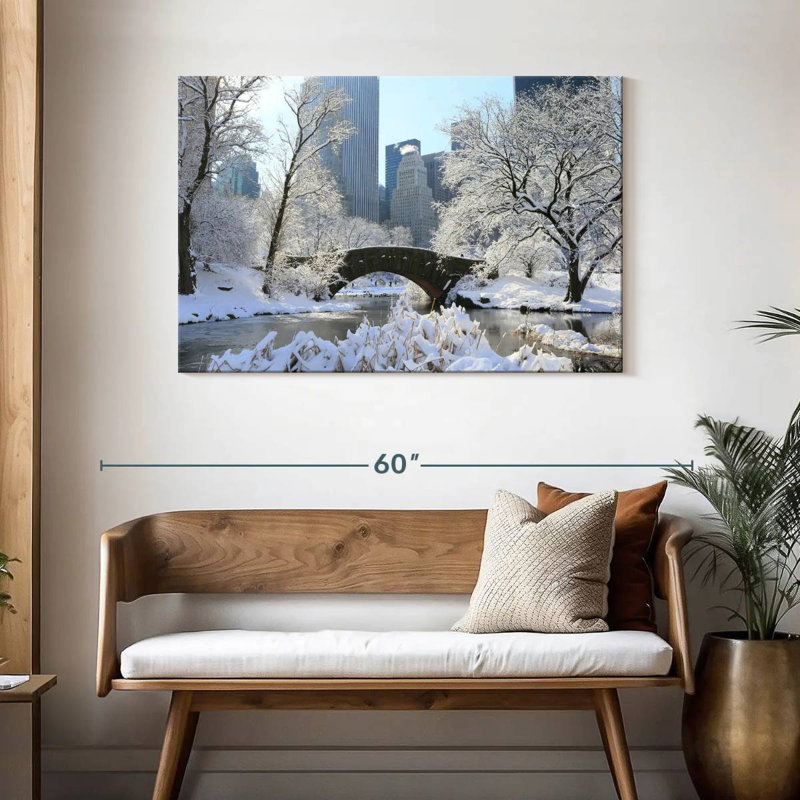Kavia Snowy Central Park, NY, H 30 po x l 45 po