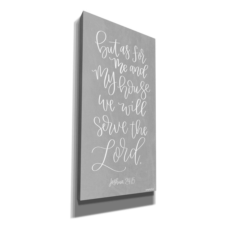 «Serve the Lord» par Imperfect Dust, art mural sur toile, H 40 po x l 20 po x P 1,5 po
