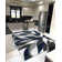 Modern Arriola Shag Abstract Geometric Rug For Living Room Bedroom