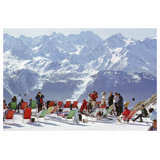 Lounging In Verbier Print by Slim Aarons