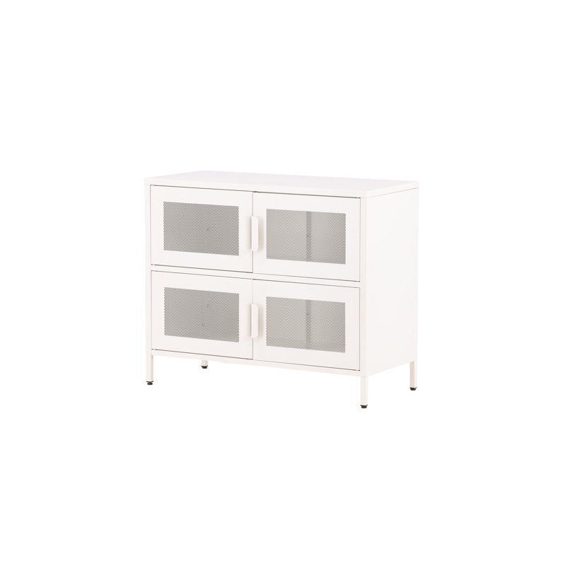 Jakaylin Steel Standard Accent Chest, White