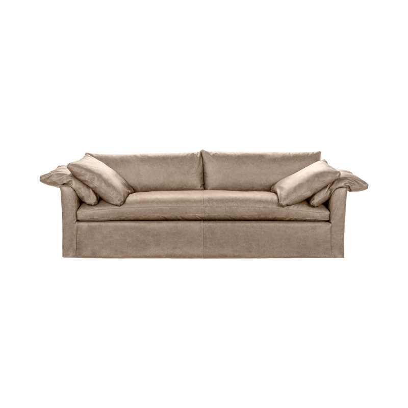 Cassiano Leather Sofa, Lush Cashmere