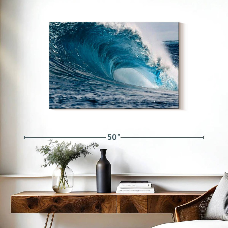 Gillard Powerful Blue Wave, 24" H x 36" W
