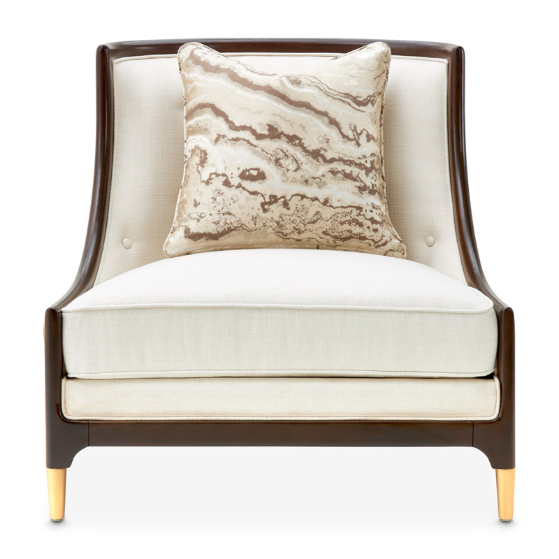 Belmont Place Accent Chair - Cream/espresso