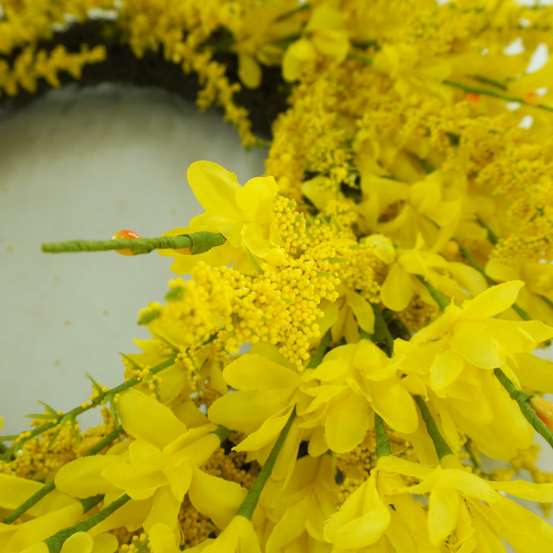Couronne florale jaune, Jaune