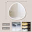 Miroir de salle de bain anti-buée à DEL à intensité variable avec cadre Gunmetal