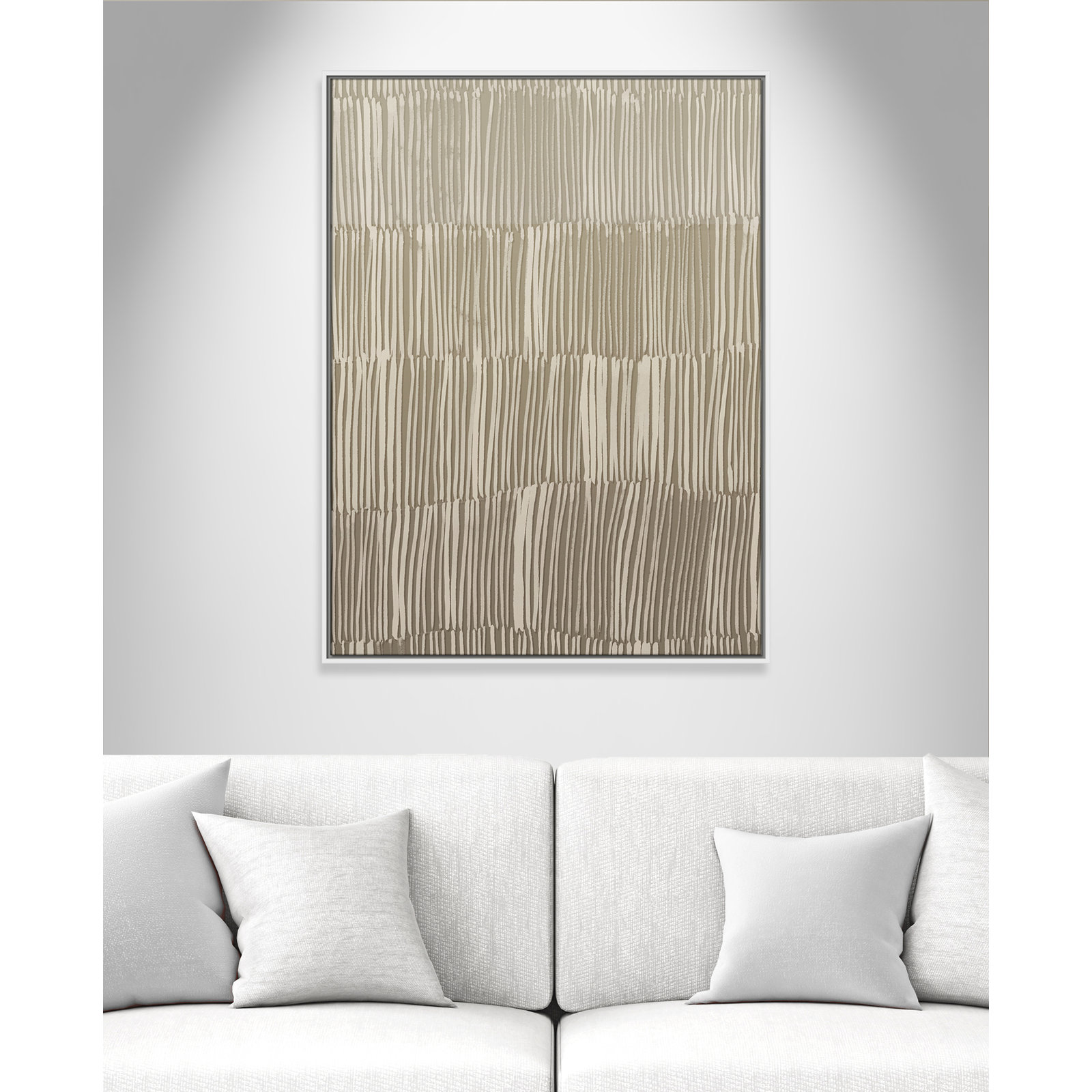 Linear Calm II Print by , 41.5" H x 31.5" W, White Floater