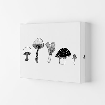 Mushrooms 1 Piece Wrapped Canvas Wall Art