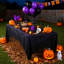 2 pièces / paquet de grande nappe rectangulaire noire de 6 pi d'Halloween, couvertures de table extensibles en tricot de 180 g / m², plusieurs couleurs disponibles, convient aux restaurants d'hôtel, aux cuisines, aux bureaux et aux longues décorations de table de réception. Premium et élégant-705967901-705967896
