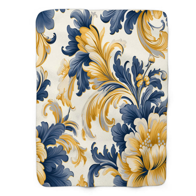 Thème Baroque - 1 pièce Sherpa Premium, Grand lit
