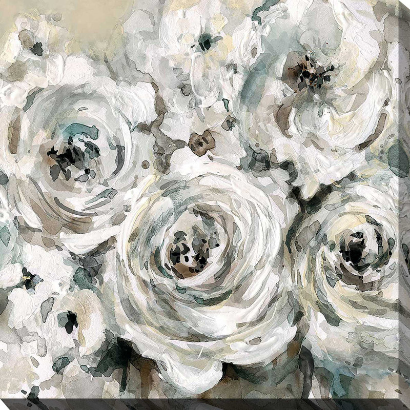 «Soft Fragrance II» par Carol Robinson - Peinture, L 24 po x H 24 po, Toile tendue