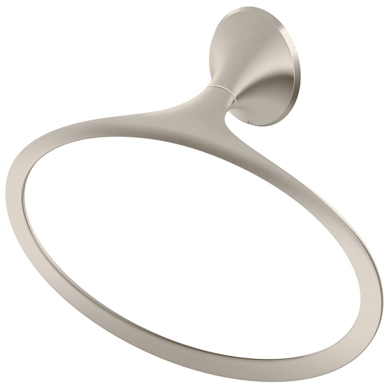 Rhen Towel Ring, Brushed Nickel