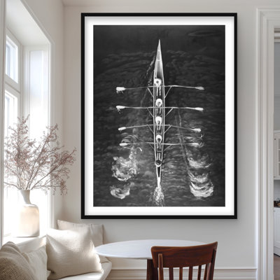 Rowing Boat - Framed Matted Print | Home Decor
