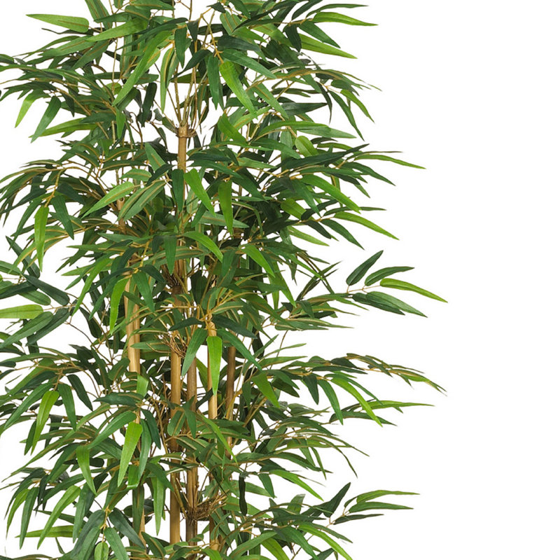 Bambou en soie, H 75 po x l 33 po x P 33 po