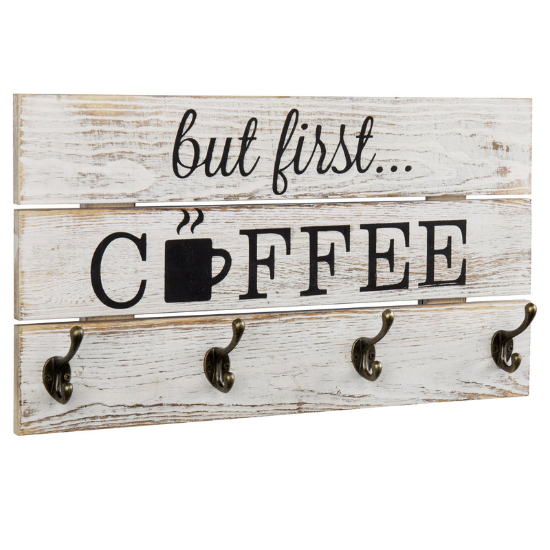 Wall Decor on Solid Wood, Rustic White