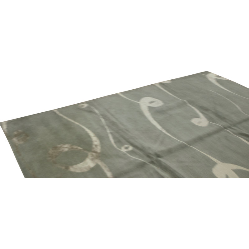 Handmade Silk and Wool Area Rug